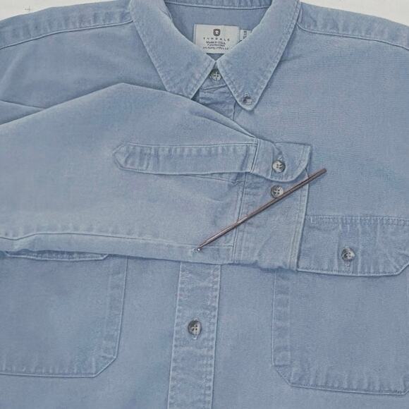 Tyndale FR Shirt Men's XL | Blue | Long Sleeve Button Down Workwear | EUC - Picture 6 of 12